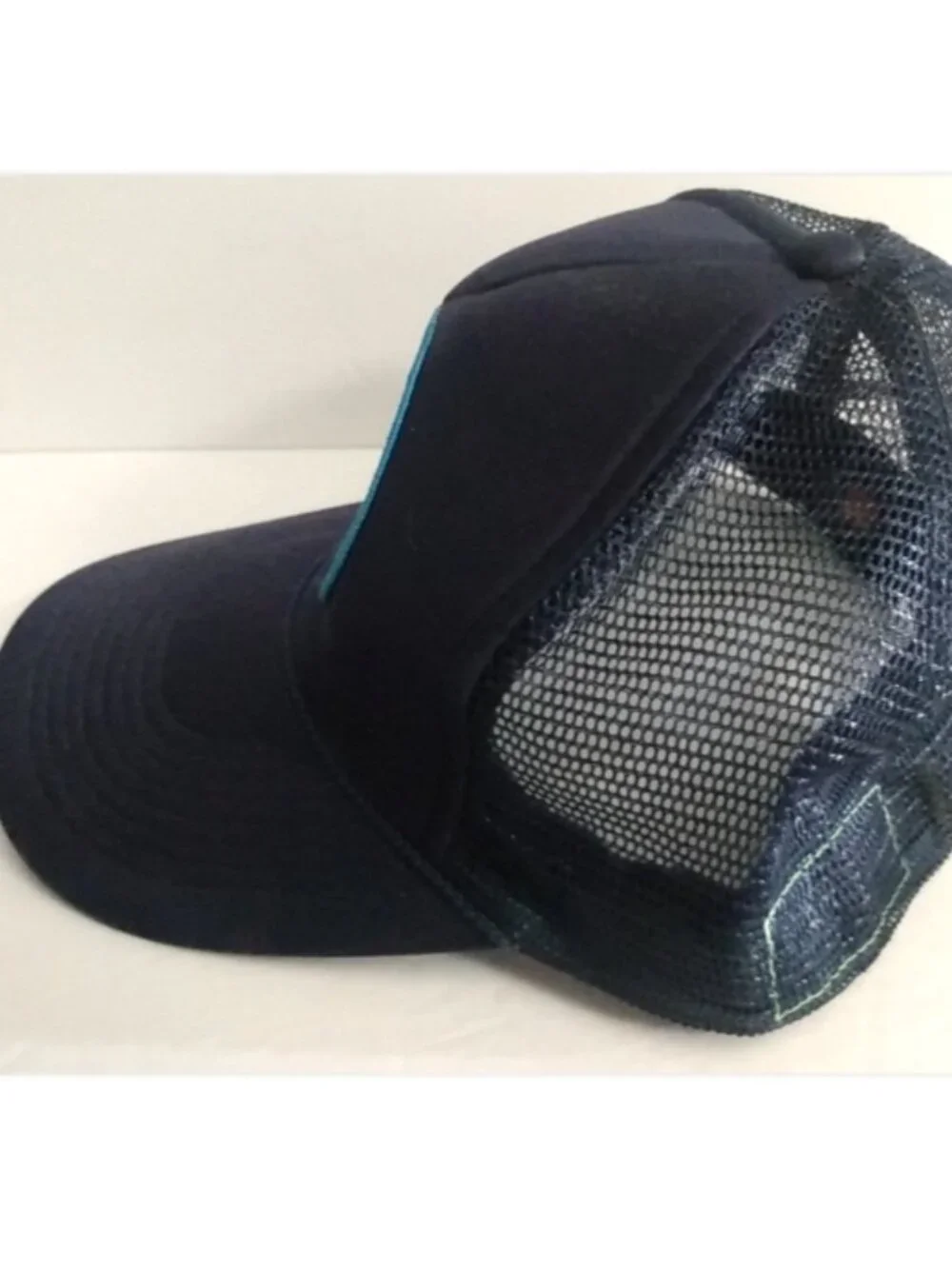 Aviator Nation Trucker Mesh Hat Navy Blue Mountain Waves Adjustable Snapback